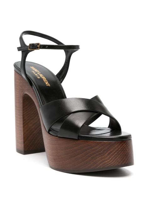 Saint Laurent Bianca 125mm Leather Sandals 